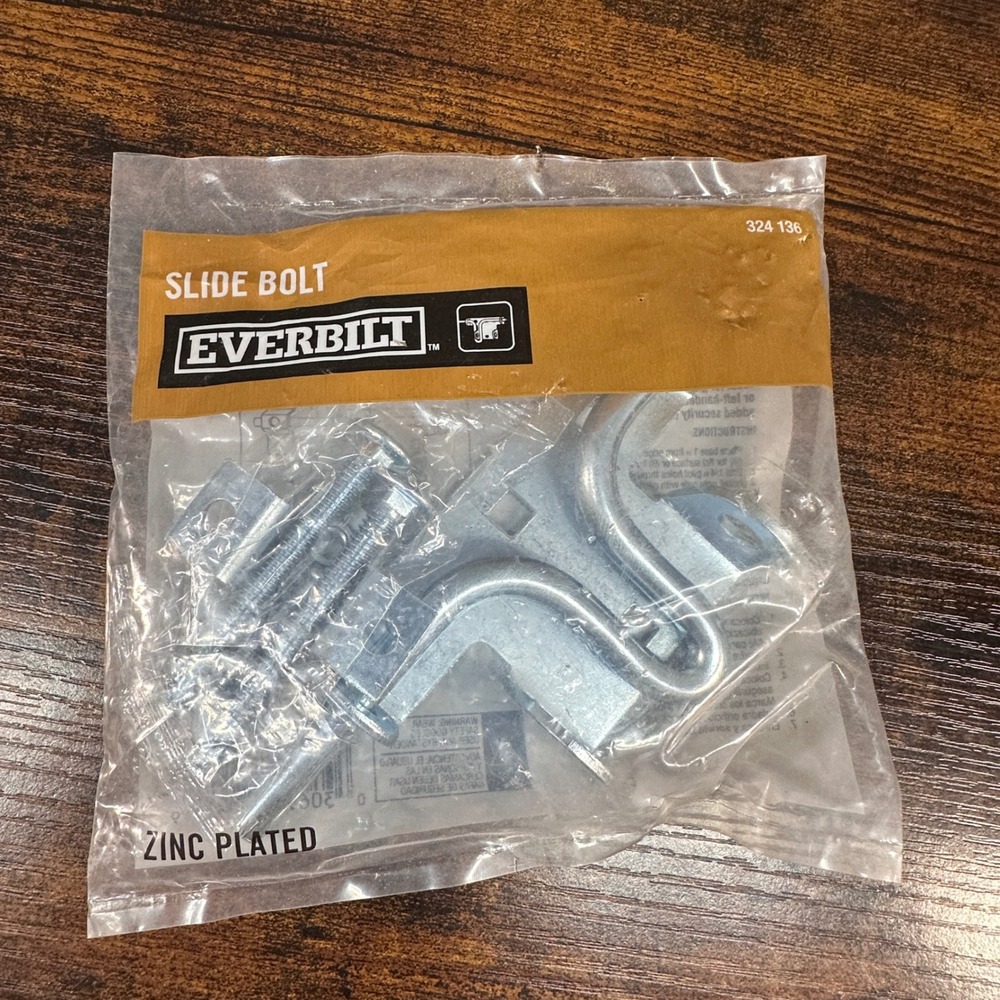Slide Bolt Everbilt Zinc Plated Gate Shed Door Latch 324 136 Hardware NEW